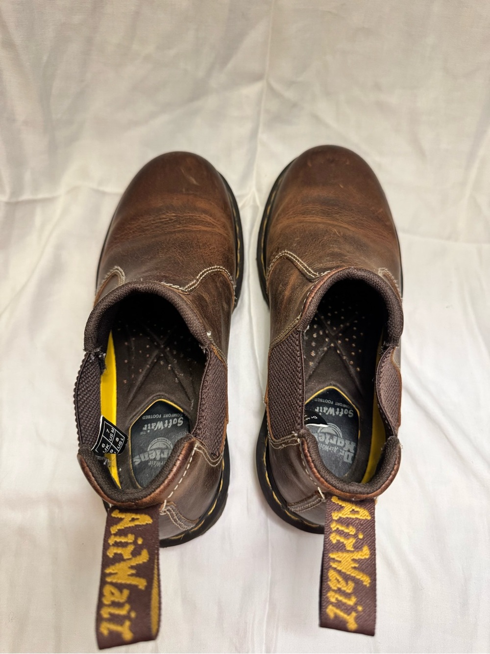Dr. Martens Brown Leather Chelsea Work Boots Men’s [Size 7/ Woman’s 8] - Picture 9 of 11